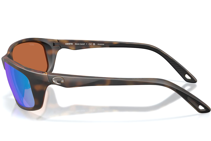 COSTA DEL MAR Brine II Matte Tortoise Frames with Green Mirror Lenses